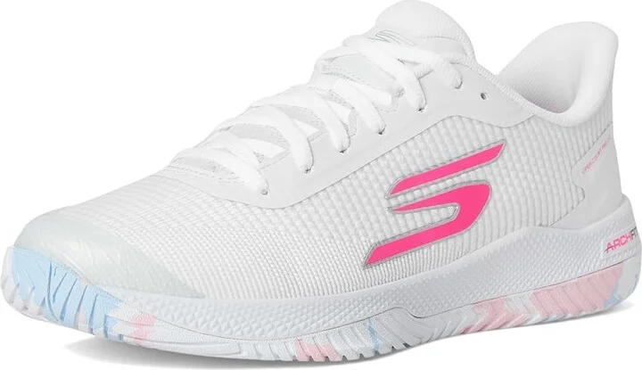 SKECHERS Pickleball Viper Court Pro 2.0 Sneaker Women's Shoes White/Multi : 7.5 B - Medium, Synthetic - Image 5
