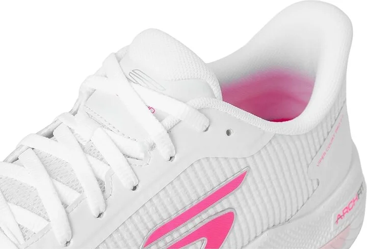 SKECHERS Pickleball Viper Court Pro 2.0 Sneaker Women's Shoes White/Multi : 7.5 B - Medium, Synthetic - Image 7