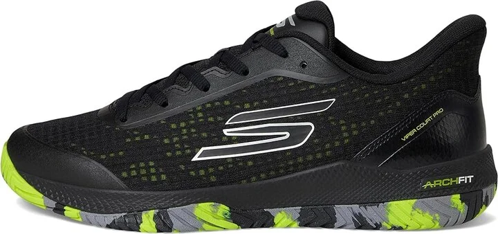 SKECHERS Pickleball Viper Court Pro Sneaker Men's Tennis Shoes Black 1 : 8.5 D - Medium, Textile - Image 6
