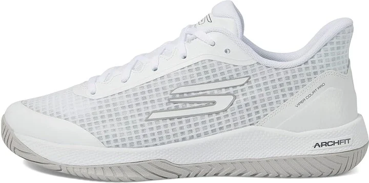 SKECHERS Pickleball Viper Court Pro Sneaker Men's Tennis Shoes White : 8 D - Medium, Textile - Image 6