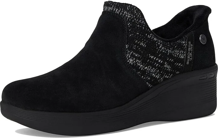 SKECHERS Pier-Lite - Lovely Autumn Martha Stewart- Hands Free Slip-Ins Women's Boots Black/Black : 5 B - Medium, Rubber - Image 5