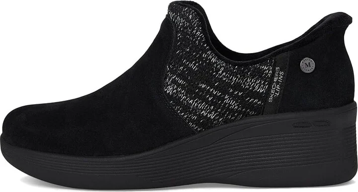 SKECHERS Pier-Lite - Lovely Autumn Martha Stewart- Hands Free Slip-Ins Women's Boots Black/Black : 5 B - Medium, Rubber - Image 6