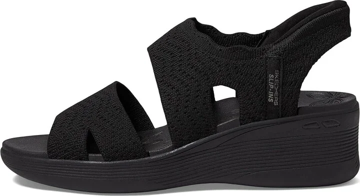 SKECHERS Pier-Lite - Slip On By - Hands Free Slip-Ins Women's Shoes Black/Black : 9 B - Medium, Rubber/Synthetic - Image 5