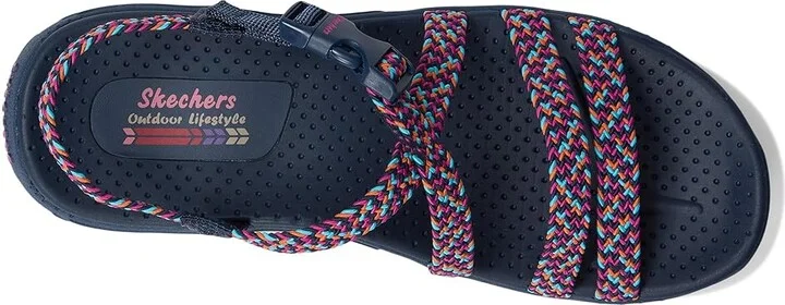 SKECHERS Reggae - Adore You Women's Sandals Navy/Pink : 6 B - Medium - Image 2