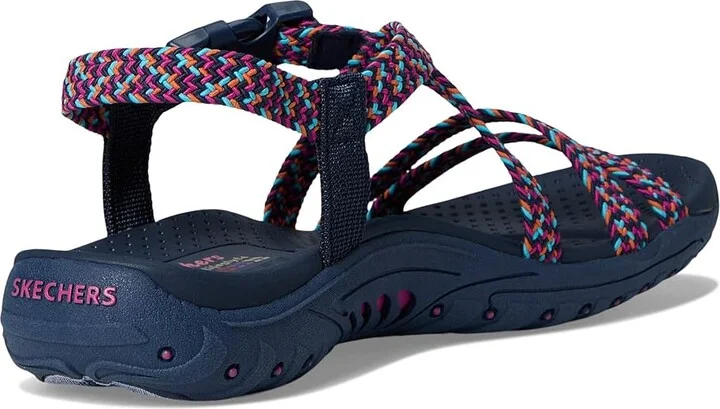 SKECHERS Reggae - Adore You Women's Sandals Navy/Pink : 6 B - Medium - Image 4