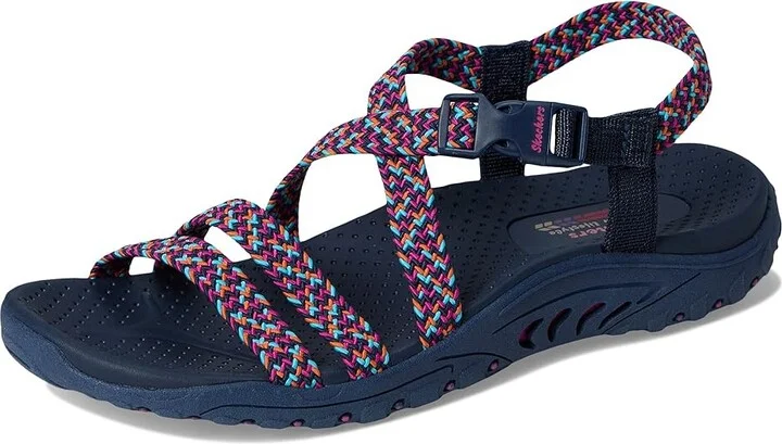 SKECHERS Reggae - Adore You Women's Sandals Navy/Pink : 6 B - Medium - Image 5