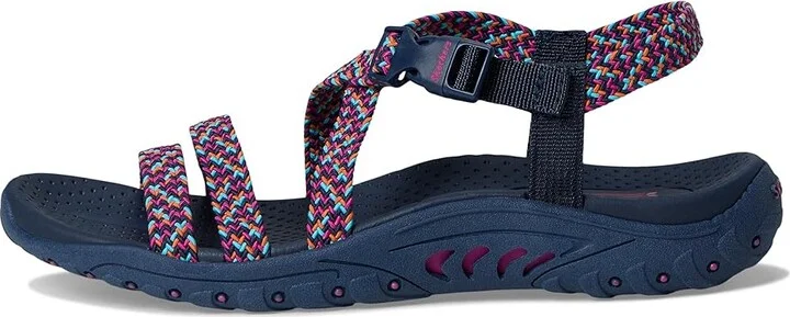 SKECHERS Reggae - Adore You Women's Sandals Navy/Pink : 6 B - Medium - Image 6