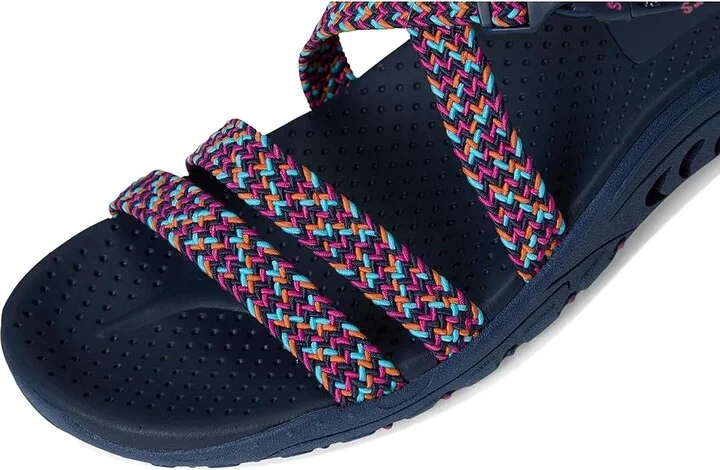 SKECHERS Reggae - Adore You Women's Sandals Navy/Pink : 6 B - Medium - Image 7