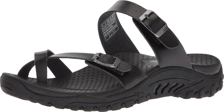 SKECHERS Reggae - Carribean Women's Shoes Black : 6 B - Medium, Synthetic - Image 2