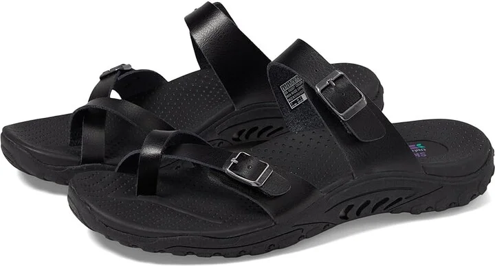 SKECHERS Reggae - Carribean Women's Shoes Black : 6 B - Medium, Synthetic