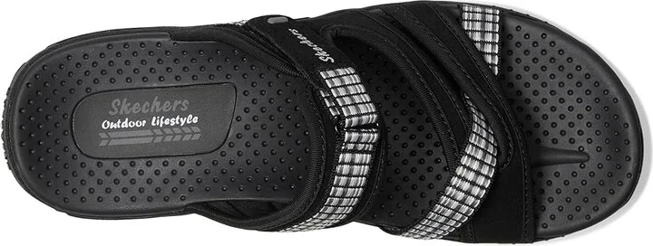 SKECHERS Reggae - Color-Full Women's Sandals Black : 5 B - Medium, Leather/Textile - Image 2