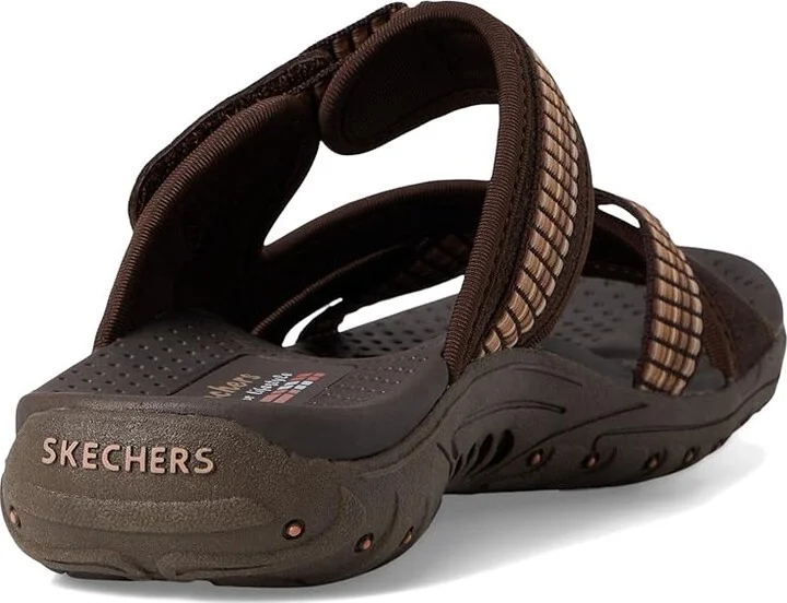 SKECHERS Reggae - Color-Full Women's Sandals Chocolate : 6.5 B - Medium, Leather/Textile - Image 4
