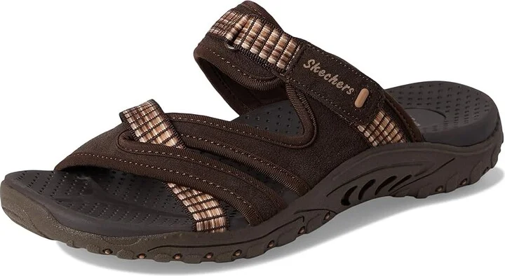 SKECHERS Reggae - Color-Full Women's Sandals Chocolate : 6.5 B - Medium, Leather/Textile - Image 5