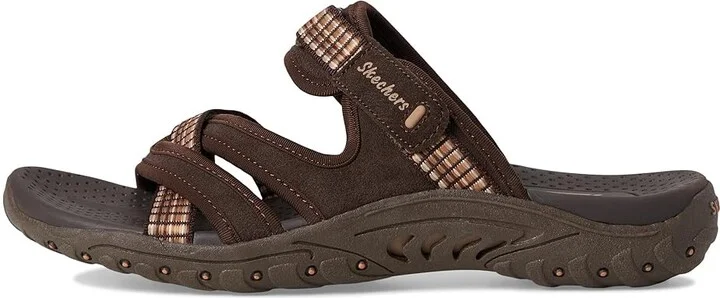 SKECHERS Reggae - Color-Full Women's Sandals Chocolate : 6.5 B - Medium, Leather/Textile - Image 6