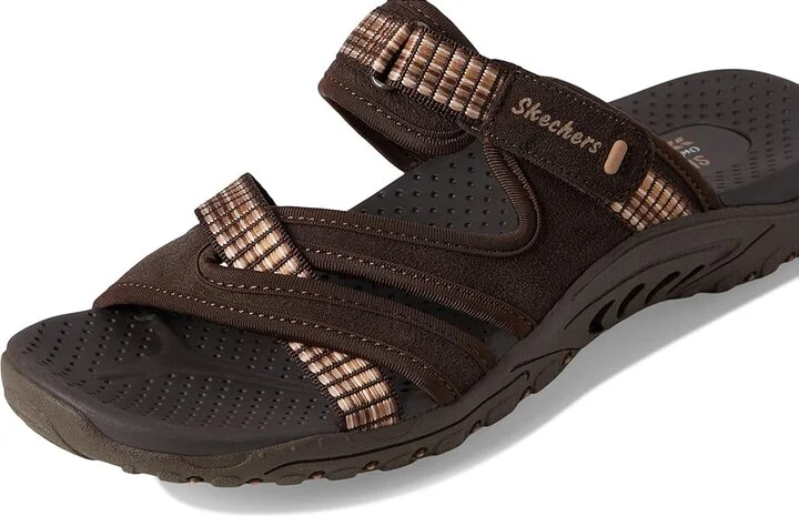 SKECHERS Reggae - Color-Full Women's Sandals Chocolate : 6.5 B - Medium, Leather/Textile - Image 7