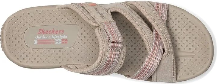 SKECHERS Reggae - Color-Full Women's Sandals Taupe : 6.5 B - Medium, Leather/Textile - Image 2