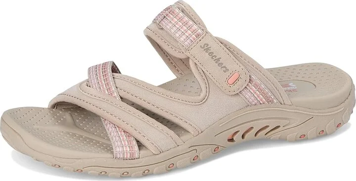 SKECHERS Reggae - Color-Full Women's Sandals Taupe : 6.5 B - Medium, Leather/Textile - Image 5