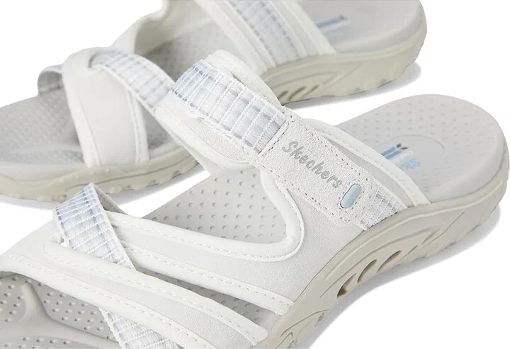 SKECHERS Reggae - Color-Full Women's Sandals White : 6.5 B - Medium, Leather/Textile - Image 7