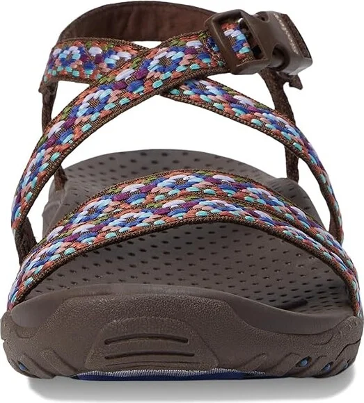 SKECHERS Reggae - Dream Weaver Women's Shoes Chocolate : 6 B - Medium, Textile - Image 2