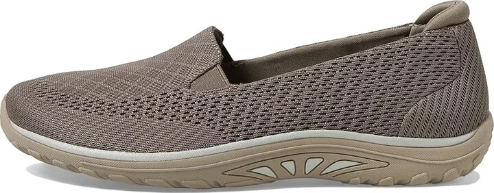 SKECHERS Reggae Fest - Willows Vibe Women's Flat Shoes Dark Taupe : 8 B - Medium, Suede - Image 5