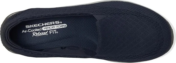 SKECHERS Reggae Fest - Willows Vibe Women's Flat Shoes Navy : 7 B - Medium, Suede - Image 2