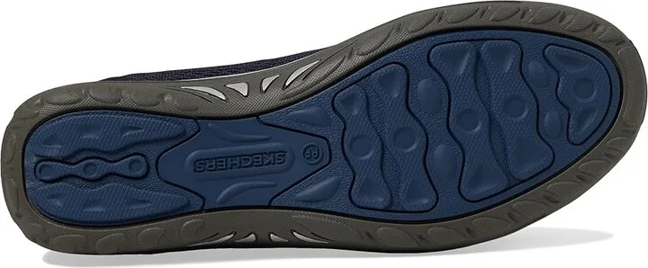 SKECHERS Reggae Fest - Willows Vibe Women's Flat Shoes Navy : 7 B - Medium, Suede - Image 3