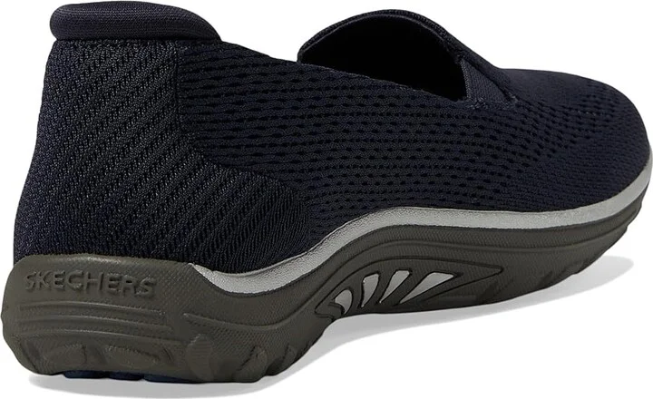SKECHERS Reggae Fest - Willows Vibe Women's Flat Shoes Navy : 7 B - Medium, Suede - Image 4