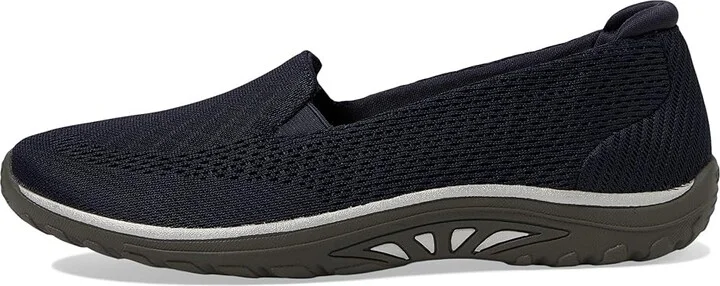 SKECHERS Reggae Fest - Willows Vibe Women's Flat Shoes Navy : 7 B - Medium, Suede - Image 6
