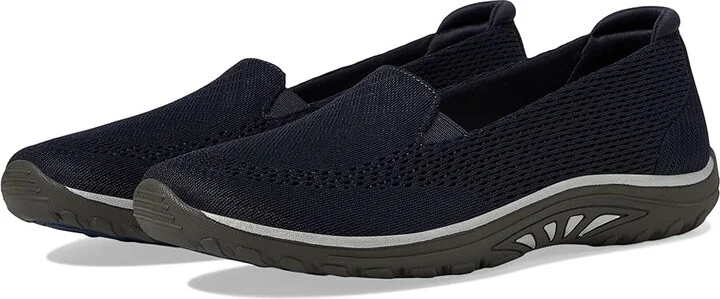 SKECHERS Reggae Fest - Willows Vibe Women's Flat Shoes Navy : 7 B - Medium, Suede
