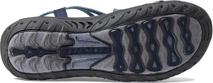 SKECHERS Reggae - Irie Mon Women's Shoes Blue/Navy : 5.5 B - Medium, Textile - Image 3