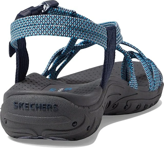 SKECHERS Reggae - Irie Mon Women's Shoes Blue/Navy : 5.5 B - Medium, Textile - Image 4