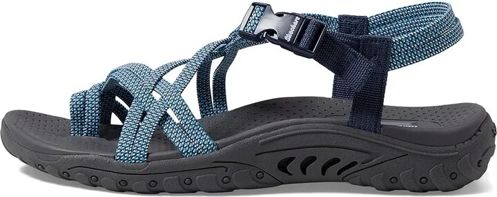 SKECHERS Reggae - Irie Mon Women's Shoes Blue/Navy : 5.5 B - Medium, Textile - Image 5