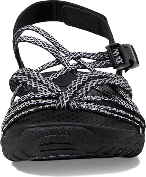 SKECHERS Reggae - Mendocino Women's Shoes Black : 6 B - Medium, Rubber/Textile - Image 2