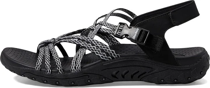 SKECHERS Reggae - Mendocino Women's Shoes Black : 6 B - Medium, Rubber/Textile - Image 5