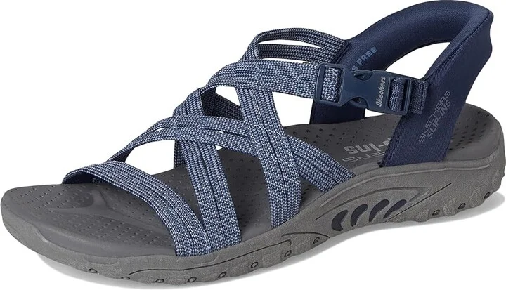 SKECHERS Reggae - Morning Light Women's Sandals Navy/Blue : 6.5 B - Medium - Image 5
