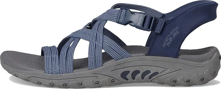 SKECHERS Reggae - Morning Light Women's Sandals Navy/Blue : 6.5 B - Medium - Image 6