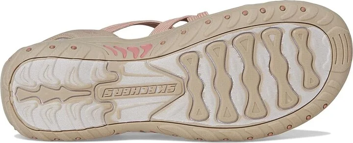 SKECHERS Reggae - Morning Light Women's Sandals Taupe/Coral : 6 B - Medium - Image 3