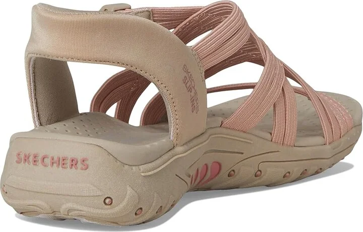 SKECHERS Reggae - Morning Light Women's Sandals Taupe/Coral : 6 B - Medium - Image 4
