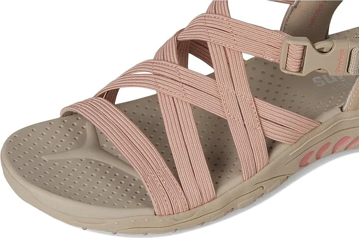 SKECHERS Reggae - Morning Light Women's Sandals Taupe/Coral : 6 B - Medium - Image 7