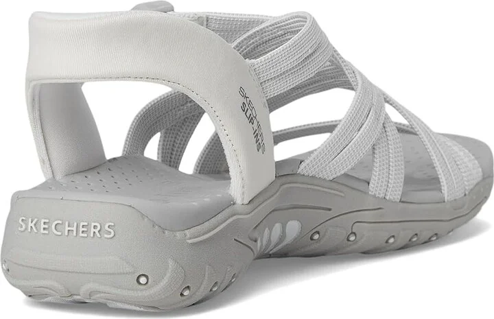 SKECHERS Reggae - Morning Light Women's Sandals White/Gray : 6.5 B - Medium - Image 4