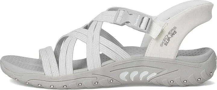 SKECHERS Reggae - Morning Light Women's Sandals White/Gray : 6.5 B - Medium - Image 6
