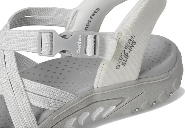SKECHERS Reggae - Morning Light Women's Sandals White/Gray : 6.5 B - Medium - Image 7