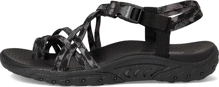 SKECHERS Reggae - Positive Space Women's Sandals Black : 6 C - Wide, Rubber - Image 6