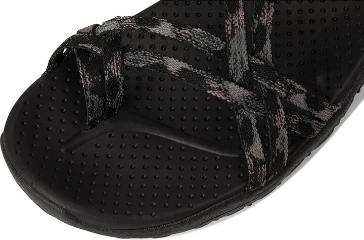SKECHERS Reggae - Positive Space Women's Sandals Black : 6 C - Wide, Rubber - Image 7