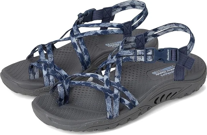 SKECHERS Reggae - Positive Space Women's Sandals Navy : 6.5 B - Medium, Rubber
