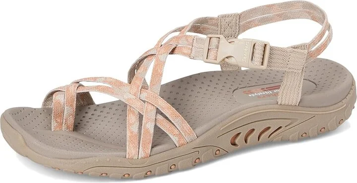 SKECHERS Reggae - Positive Space Women's Sandals Taupe : 7 B - Medium, Rubber - Image 5