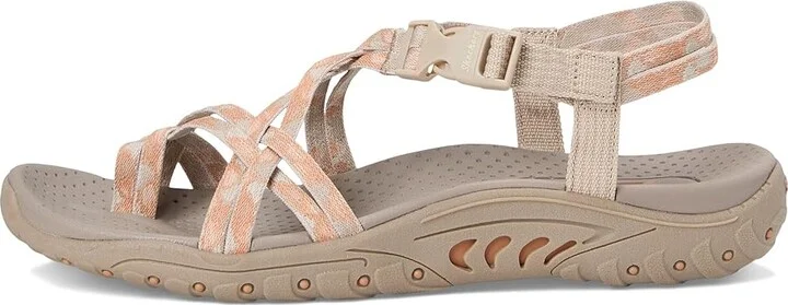SKECHERS Reggae - Positive Space Women's Sandals Taupe : 7 B - Medium, Rubber - Image 6