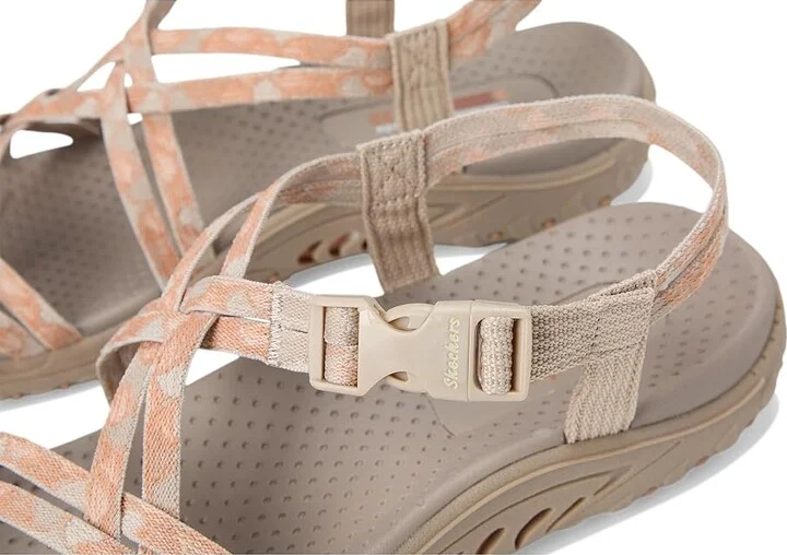 SKECHERS Reggae - Positive Space Women's Sandals Taupe : 7 B - Medium, Rubber - Image 7