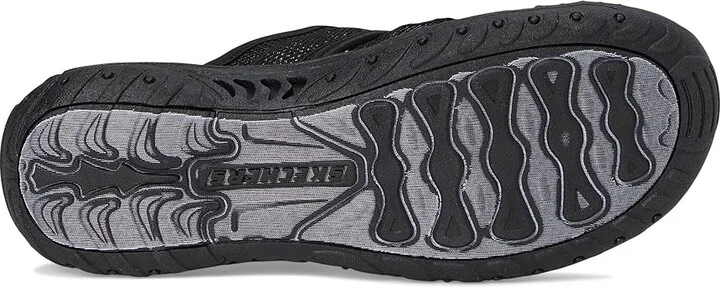 SKECHERS Reggae - Ray Of Charm Women's Sandals Black/Black : 5.5 B - Medium, Textile - Image 3