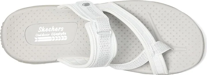 SKECHERS Reggae - Ray Of Charm Women's Sandals White : 9.5 B - Medium, Textile - Image 2